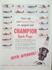 1946 Champion Spark Plugs Personal Aircraft U...
