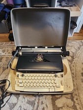 Vintage Sears Electric 12 Typewriter W/ Case Electronic Black Needs Ribbon Works thumbnail