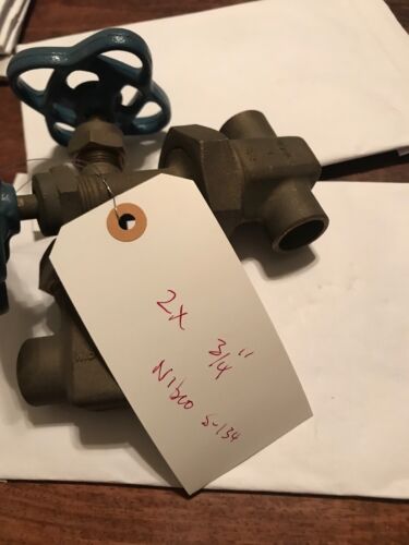 2 (two) Nibco T-134 / T-124, 3/4” 150 SWP 300 WOG Brass Bronze Valve - Picture 7 of 7