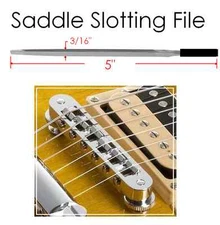 MusicianAtHeart SADDLE SLOTTING FILE Tune-O-Matic Guitar Bridge Luthier Tool