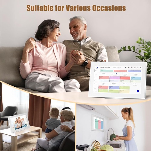 Digitaler Wandkalender 15,6 Zoll, Smart WiFi Kalender 2025 & Hausarbeitstabelle, Full HD - Bild 4 von 7