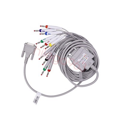 ecg ECG Cable   Compatible Schiller AT-1 AT-2 AT-102 | New | Same Day Shipping