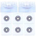 8pcs Non Furniture Pads Washing Machine Base Plastic Anti Stoppers Anti Stoppers