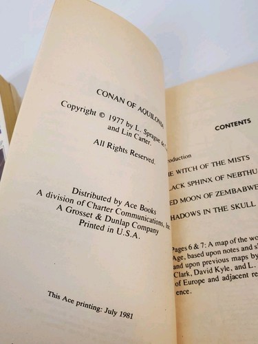 Lot 3 paperbacks Robert E Howard CONAN-The Wanderer, The Conqueror, Of Aquilonia - Picture 13 of 15