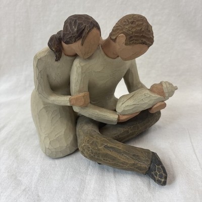 2000 Demdaco Willow Tree by Susan Lordi NEW LIFE Couple with Baby #26029