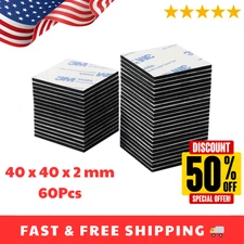 Double Sided Foam Tape Heavy Duty Mounting Pads Strong Adhesive Waterproof 60PCS