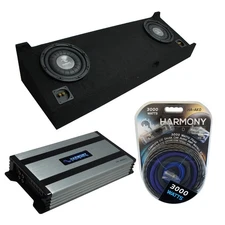 07-13 GMC Sierra Crew Cab Truck Harmony F104 Dual 10" Sub Box & HA-A800.1 Amp