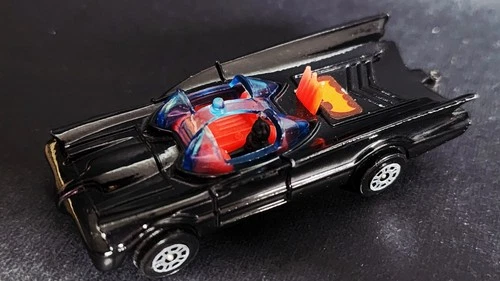 1976 Corgi Juniors Batmobile W/ Batman 1:64 Scale Toy DC Comics Vintage Car Rare