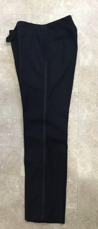 Pantalon De Costume Garçon Joseph Abboud Noir - Taille 12 (tour De Taille 26 Pouces) - Occasion Très Bon état