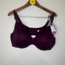 Cacique  Lane Bryant purple Lightly Lined T-Shirt bra NEW 44D
