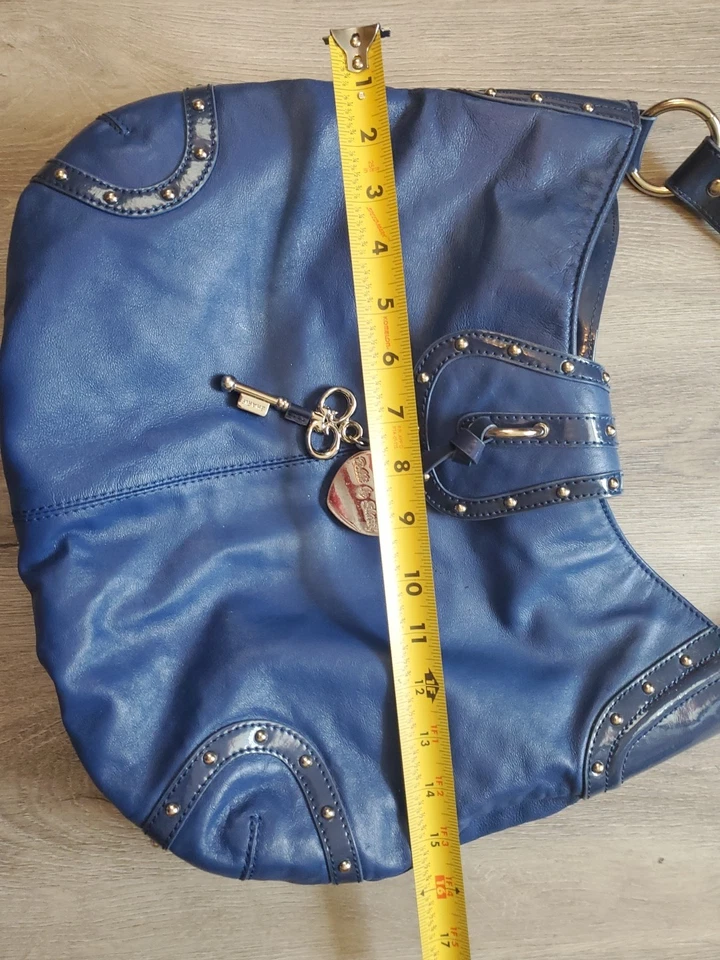 Bobbi By Sharif Royal Blue Handbag Purse Hobo Style. 25th Anniversary. - Image 3 of 4