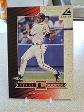 Kenny Lofton Braves 5x7 #Z13 1998 Pinnacle Zenith Baseball JUMBO