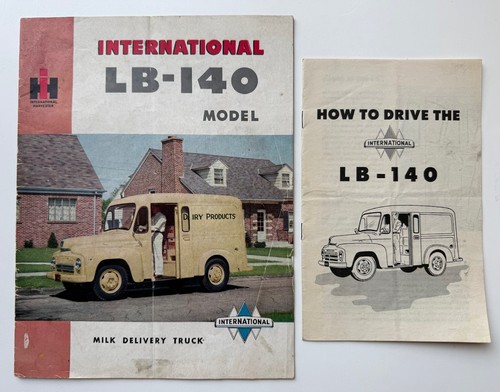 1950s International LB-140 MILK DELIVERY TRUCK Booklet/Milkman PHOTO Driver Book