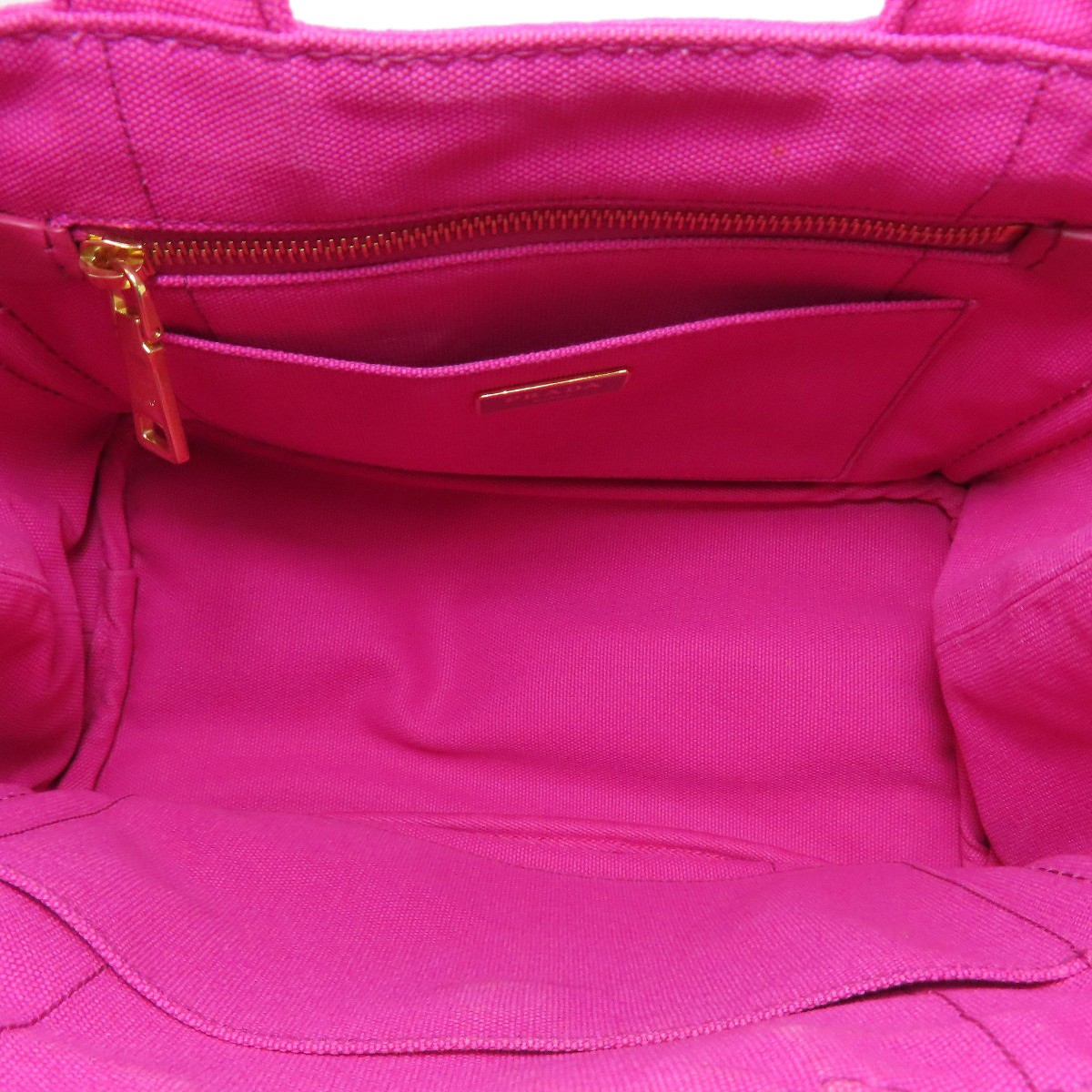 PRADA Canapa Mini 2WAY Handbag Canvas Ladies Used from japan thumbnail 5