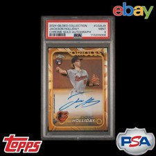 2024 Topps Gilded Collection - PSA 9 -Chrome Gold Autographs Jackson Holliday