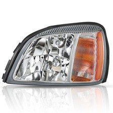 Fits 2000-2005 DeVille Headlight Assembly OE Headlamp Chrome Housing Driver Side