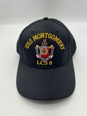 The Corps USS Montgomery LCS 8 ATTT Logo Black Baseball Cap Hat One Size