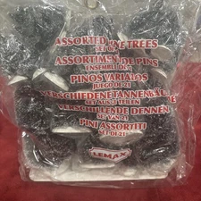 LEMAX Holiday Village 21 Piece Snowy Pine Trees Assorted Sizes-Layout Supplies