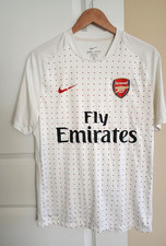 Vintage Nike Arsenal Red Home Kit Football Soccer Jersey Shirt Adult M White