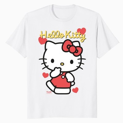 Hello Kitty Cheeky Valentines Sweet Cute Love Classic Official Herren T-Shirt