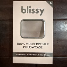 Blissy Mulberry Blush Rose PINK 100 Silk Pillowcase Standard SIZE NIB