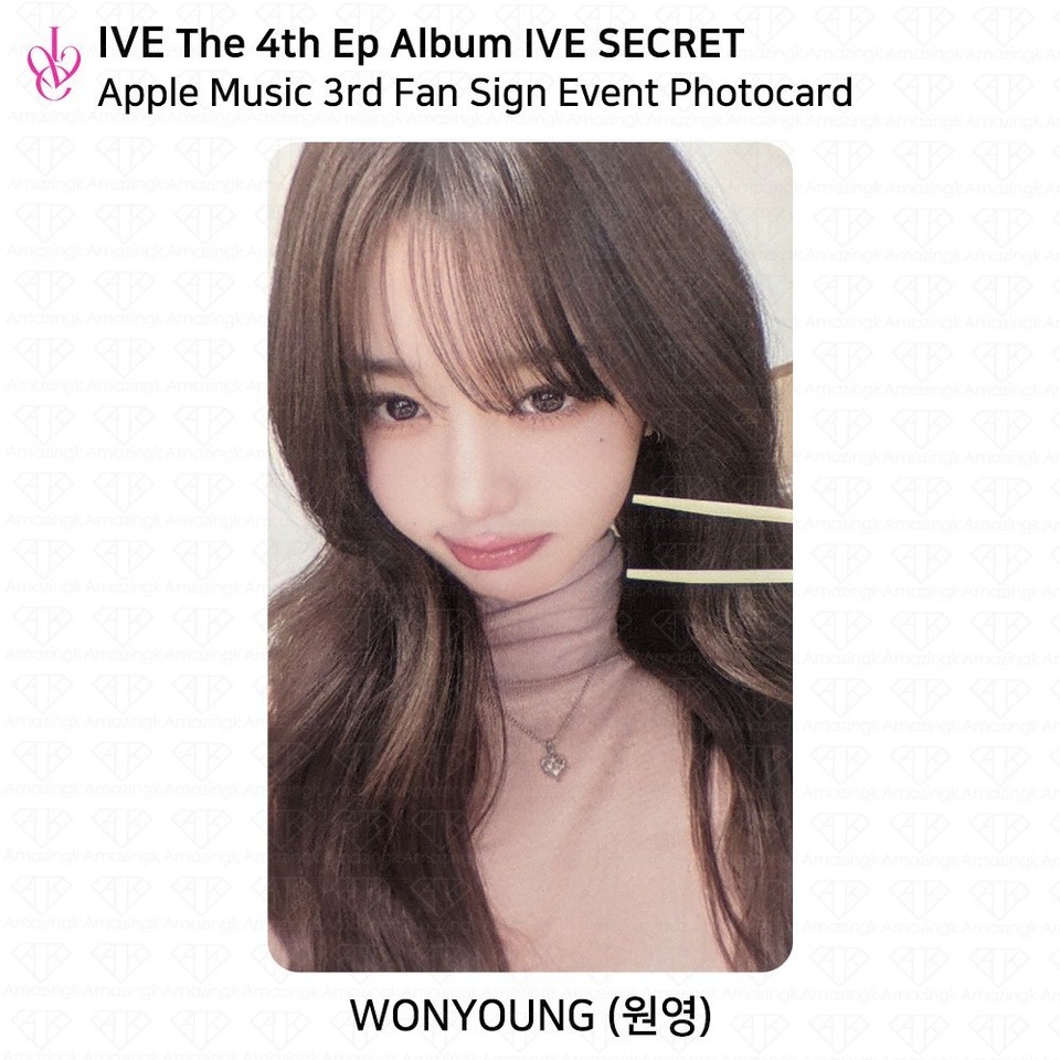 Fan Sign I've IVE The 4th EP Album IVE SECRET Applemusic 3rd Fan Sign Event Photocard ...