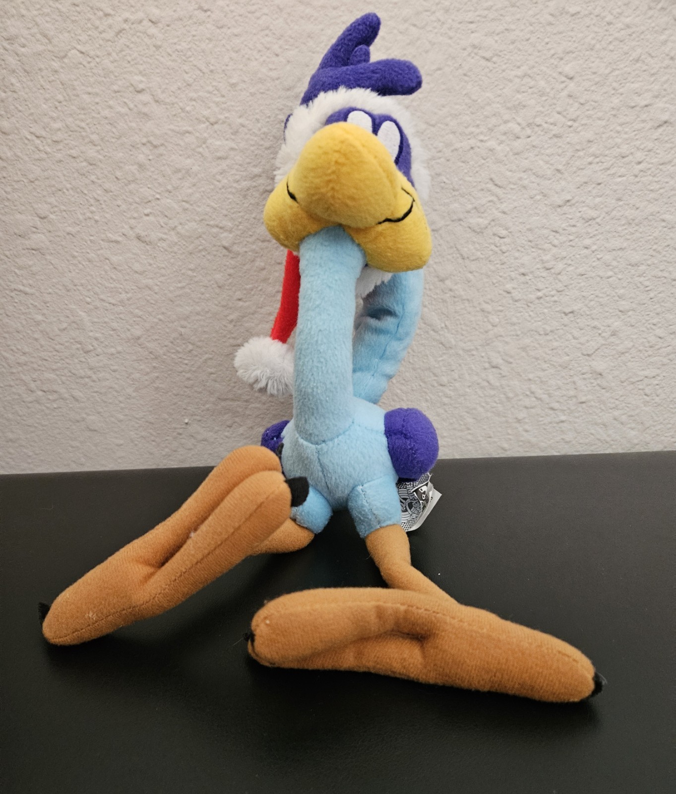 Looney Tunes Road Runner Christmas Plush Santa Hat 15" Stuffed Animal Toy
