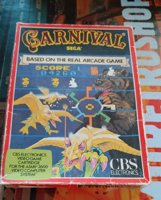 Carnival Atari VCS 2600 (CBS 1983) (Modul, Manual, Box) works classic 8-bit
