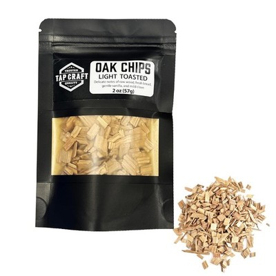 Barrel Aging Oak Chips 2oz for Beer Wine Spirits & Cocktail Smoking Light-Toast