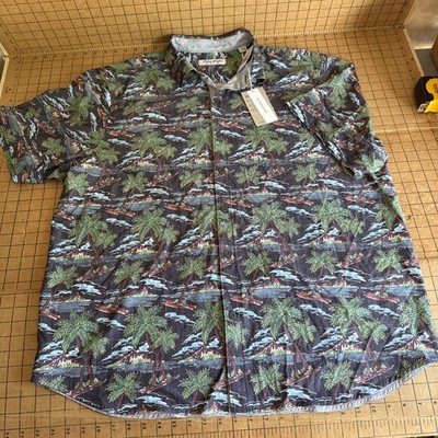 Tommy Bahama Island Zone ''Isle Be There'' Costal Ease Hawaiian Camp Shirt XXL NWT