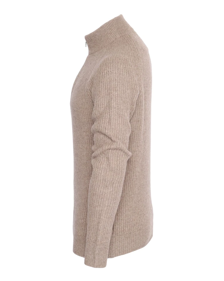 Новый с Ярлыками TRUSSARDI коллекции свитер 4 слоя рыбака ребра шерсти роскошь Италии L - Изображение 2 из 3