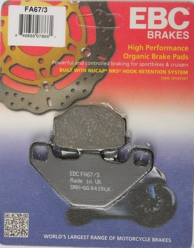 EBC Organic Front & Rear Disc Brake Pads For Kawasaki Ninja 650 (2017-2025) – UK Made, Non-Asbestos 3 thumbnail image