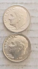 1961 P&D 10c Silver Roosevelt Dime,  P-XF, D-F,  But You Judge.      705