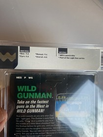 Wild Gunman NES 1985 CIB Completo En Caja Wata Calificado 8.0 Temprano Sin Perforar Hangtab