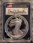 2021-W American Silver Eagle Type 2 PCGS PR70 DCAM FDOI Damstra Signed