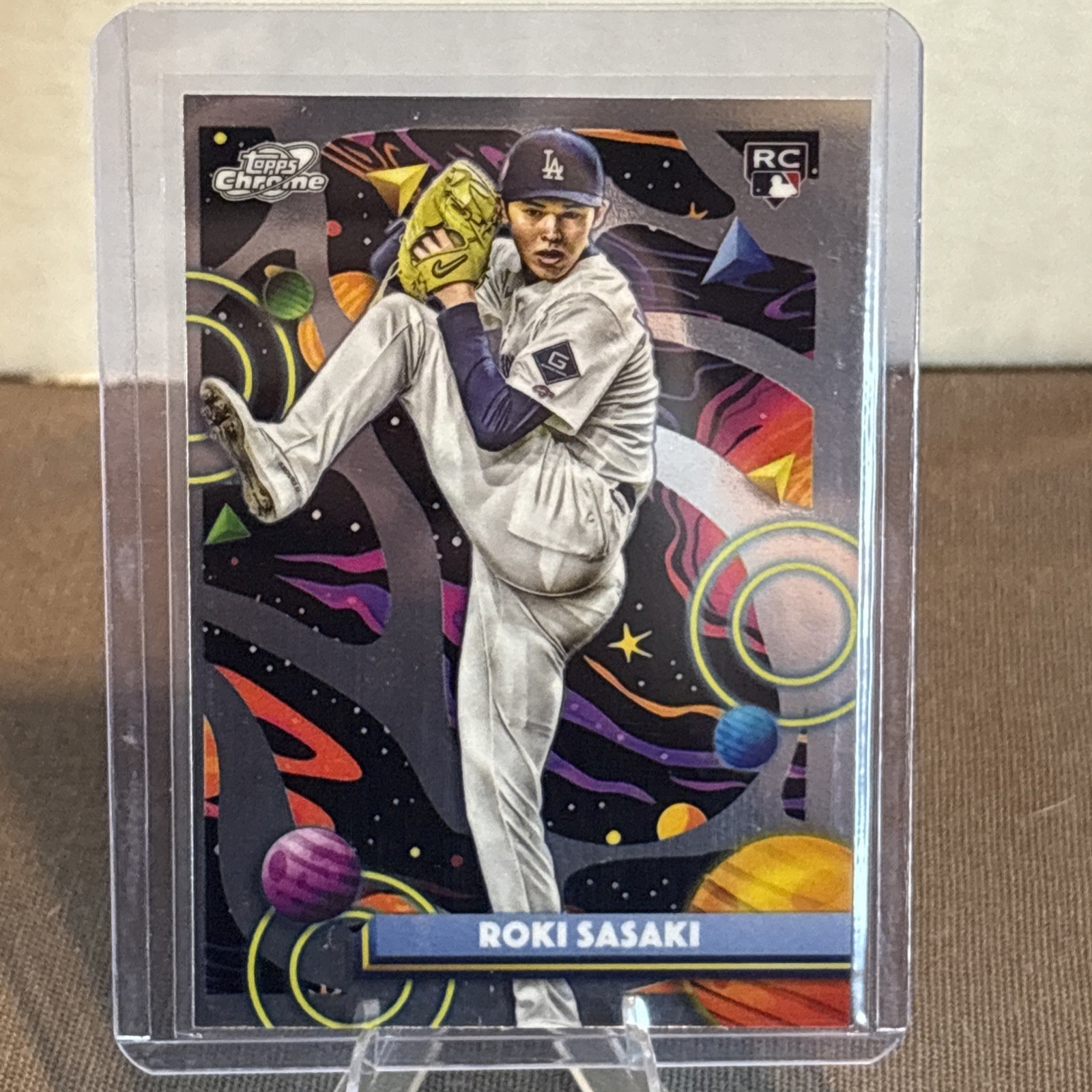 2025 Topps Cosmic Chrome Roki Sasaki Base Rookie #68 Los Angeles Dodgers