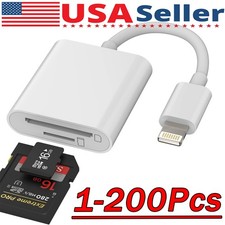 USB to Card Reader Adapter Camera Micro SD Memory Slot for iPhone iPad iPod Lot