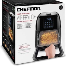 Chefman 6.3-Qt 4-In-1 Digital Air Fryer+, Rotisserie Dehydrator, Convection Oven