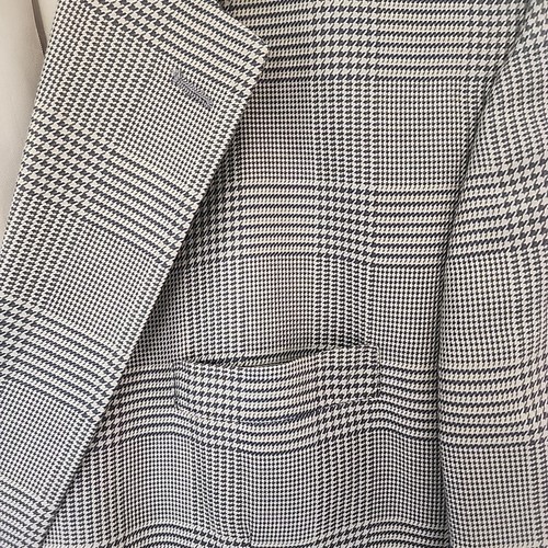 Vintage Brooks Brothers Brown Blue Glen Plaid Herringbone Wool Sport Coat 48L - Picture 2 of 11