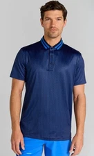 $110 Redvanly Men’s Pascal Golf Performance Polo Shirt-Midnight Navy-XLarge -New