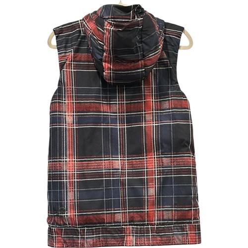 Lululemon FLUFFIEST VEST Reversible Naval Blue & Cypress Plaid 650 Goose Down 8 - Picture 6 of 14