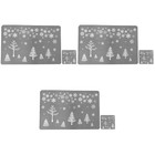 3 Pack Unterlage Esstisch Feiertag Tischsets Weihnachts-Tischset