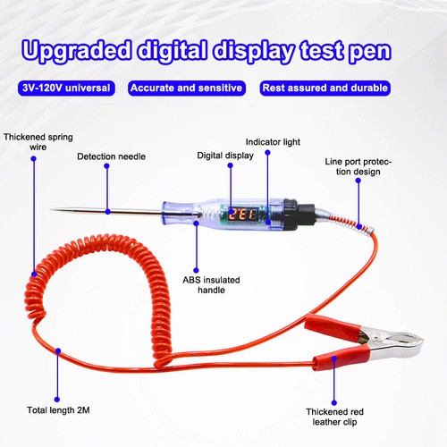 Car Tester Pen Voltage Circuit Test DC Digital Display Electric Pen Probe Pen^I - Picture 4 of 12