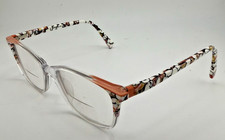 GX BY GWEN STEFANI EYEGLASSES FRAMES ONLY GX097 CRYSTAL/FLORAL FULL RIM52-16-135
