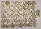 Roll of 50 Silver Roosevelt Dimes $5 Face Value 90% Silver Coins Mixed Dates