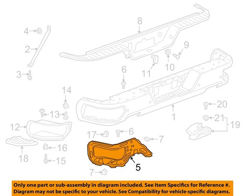 GM OEM 19-21 Sierra 1500 Rear Bumper Bumper Components-Bumper Bracket 84564763 - Picture 1 of 2