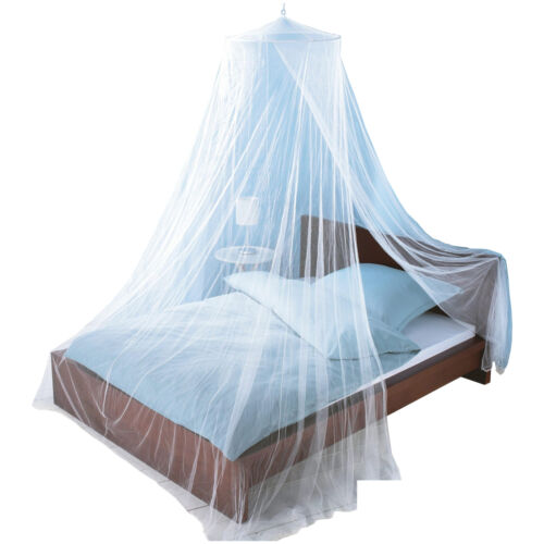 Just Relax Elegant Mosquito Net Bed Canopy Set, White, Queen-King - Zdjęcie 1 z 5
