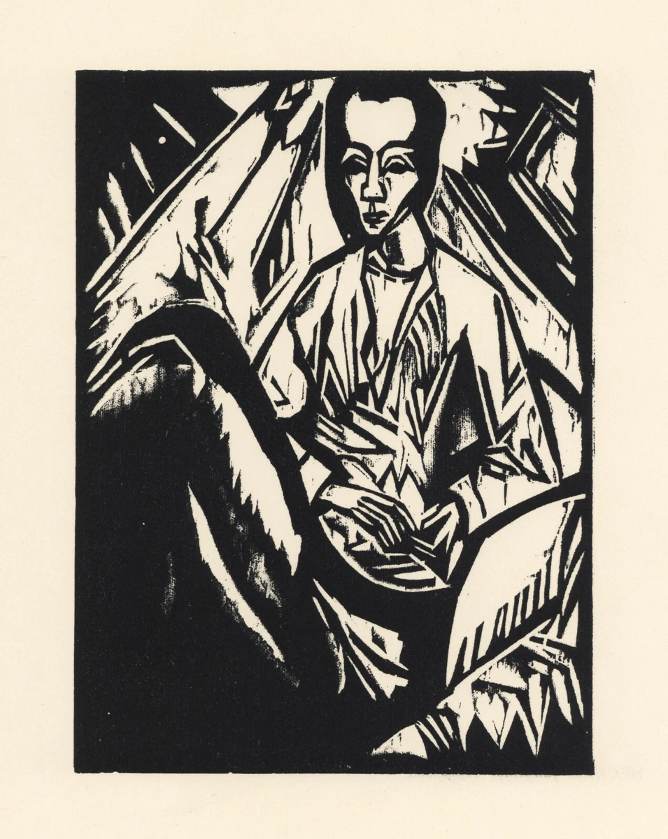 Affiche Originale Erich Heckel - Collection Graphique Nationale Munich Années 60, Format A1, Occasion