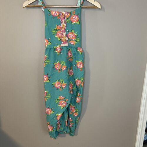 Matilda Jane Girls 10 Watch the Waves Romper Blue Floral Summer Beach Jumpsuit - Picture 11 of 14
