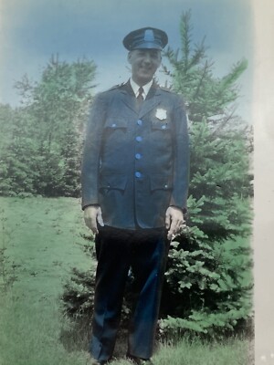 police officer smoking cigarette Police Officer Smoking Cigarette Uniform Vintage Photos Hand Tinted Cop  Trees